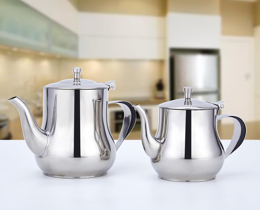 SANQIAHOME 570ml teapot desk-friendly design, fits on small counters