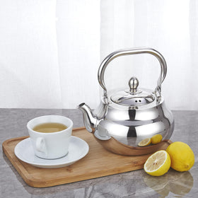 SANQIAHOME teapot strainer sits just above the bottom for even steeping.