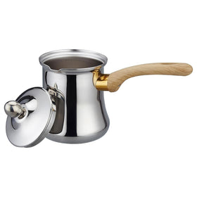 SANQIAHOME Turkish coffee pot with 720 ml capacity for rich brews.