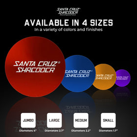 Santa Cruz Shredder large-capacity chamber, holds ample herbs and spices.