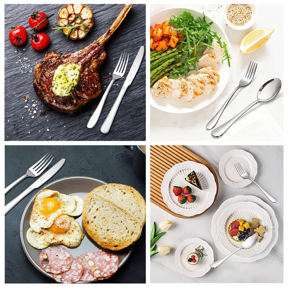 SANTUO silverware is dishwasher safe for easy cleanup after gatherings.