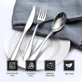 SANTUO soup spoons offer comfortable grip and reliable performance at meals.