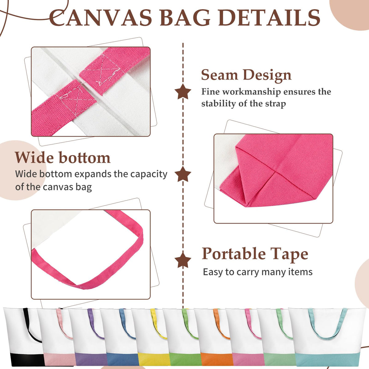 Sanwuta lightweight, fully lined makeup bag, protects cosmetics.