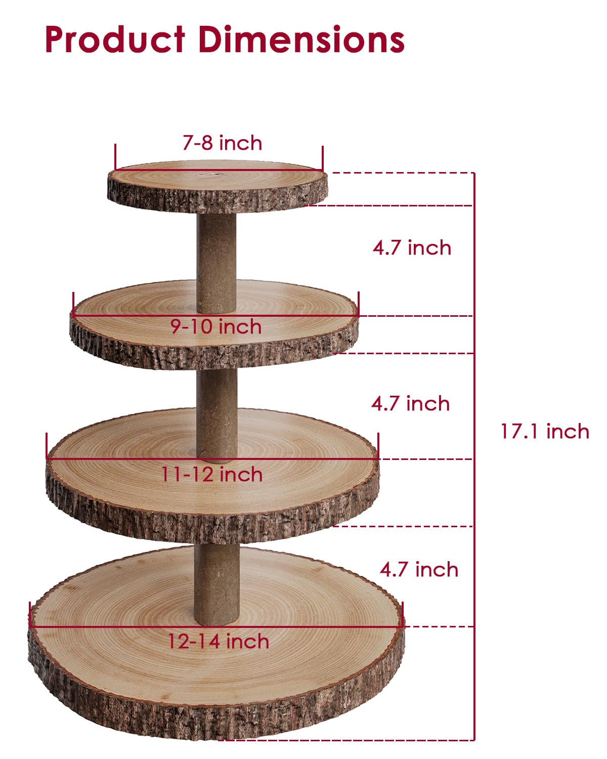 SANYOUNG height-enhanced 17.1-inch stand elevates cakes at events