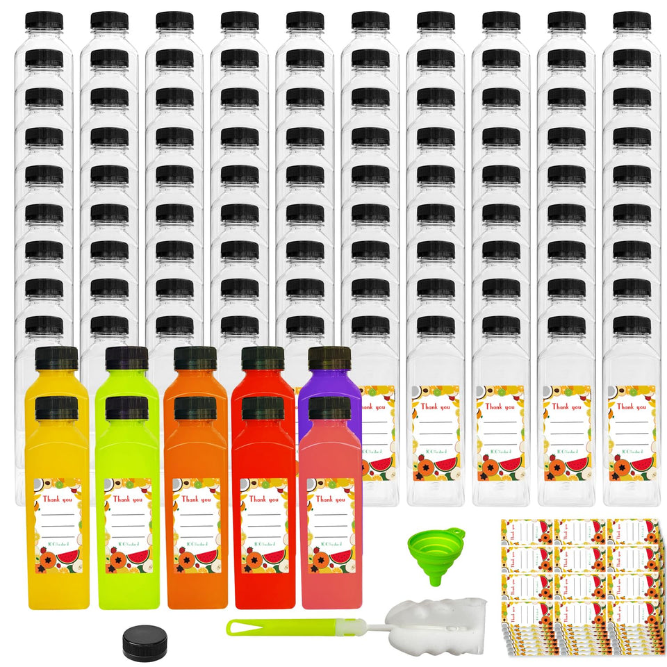 Sanyuanzhou 16oz clear bottle with black lid for on the go beverages