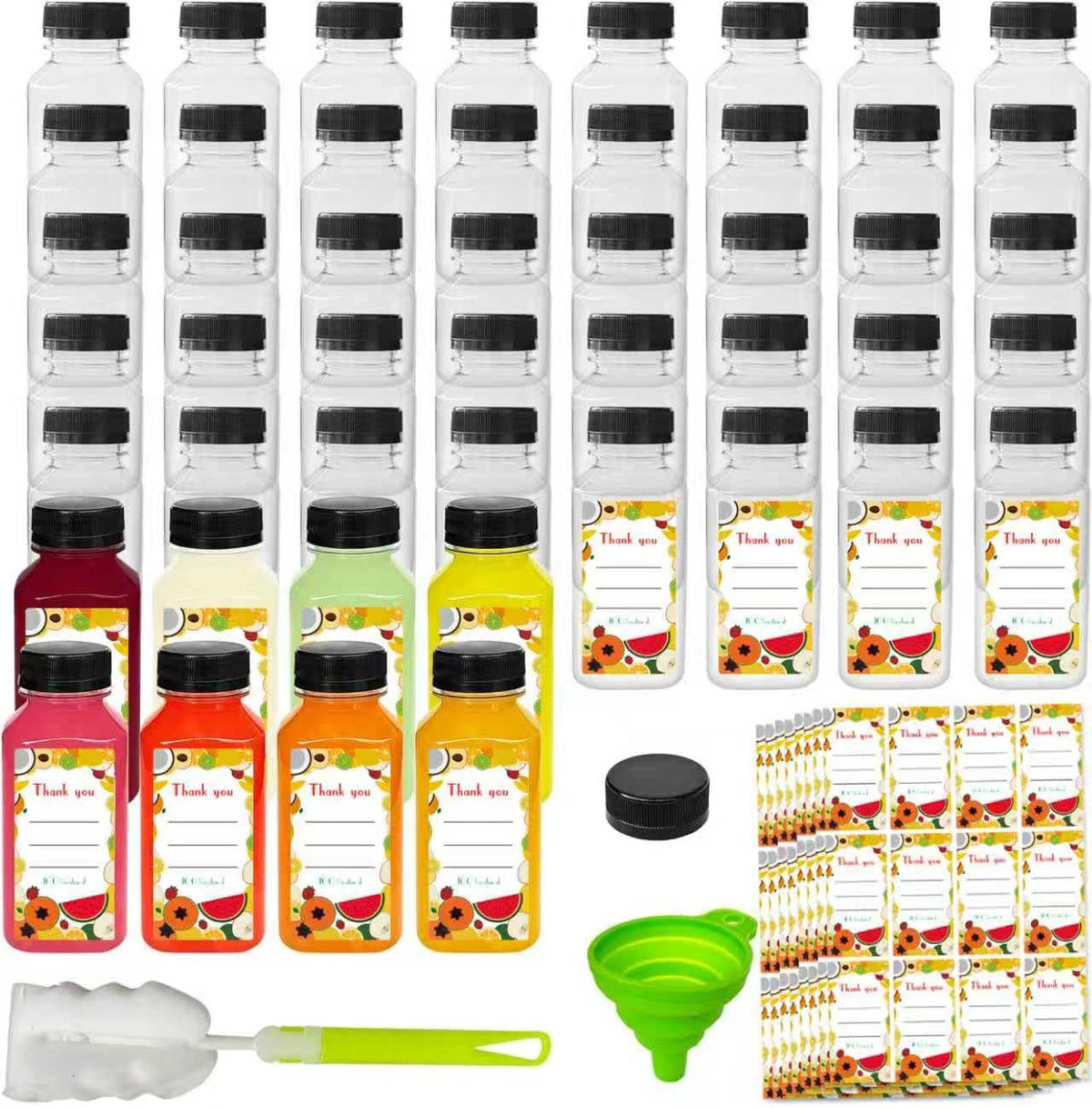 Sanyuanzhou 48pcs 8oz bottles for bulk juice storage and customization