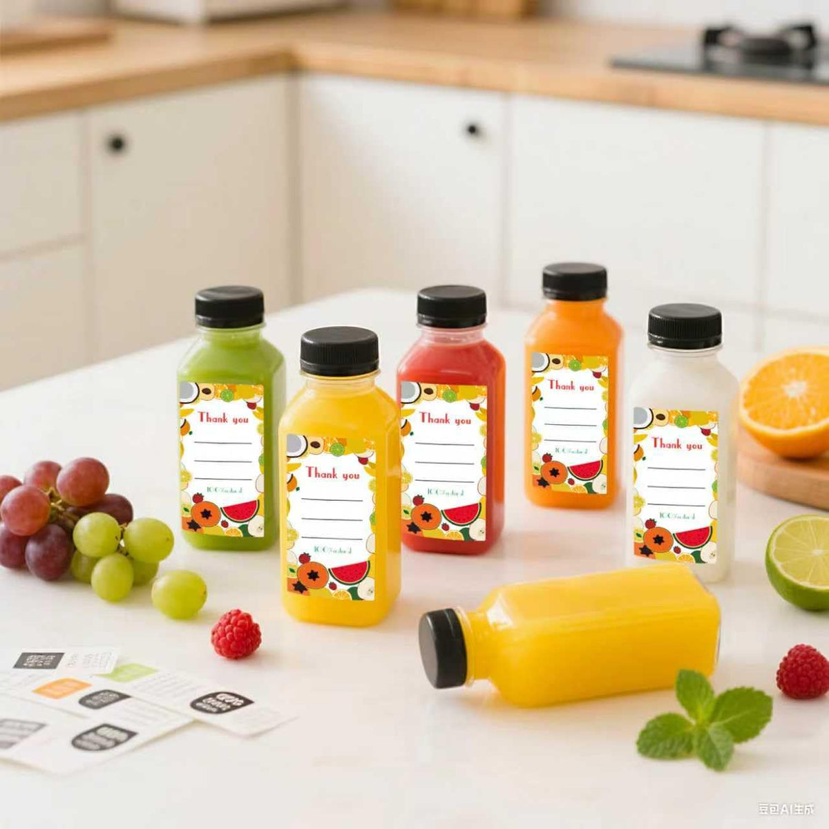Sanyuanzhou clear bottles with caps for versatile beverage storage