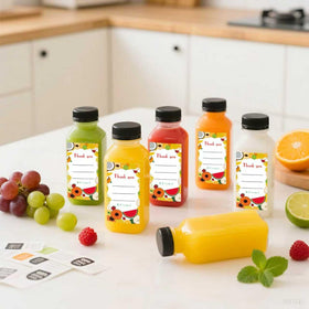 Sanyuanzhou clear bottles with caps for versatile beverage storage