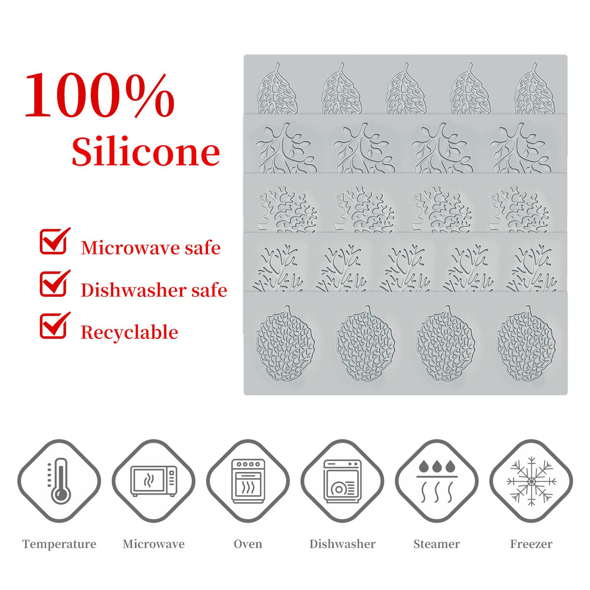 SanZaoGang silicone mould oven-safe for versatile decorating projects.