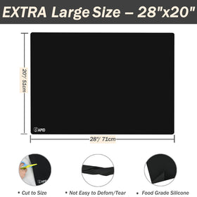 SAPID extra-thick silicone mat stays flat and durable during use