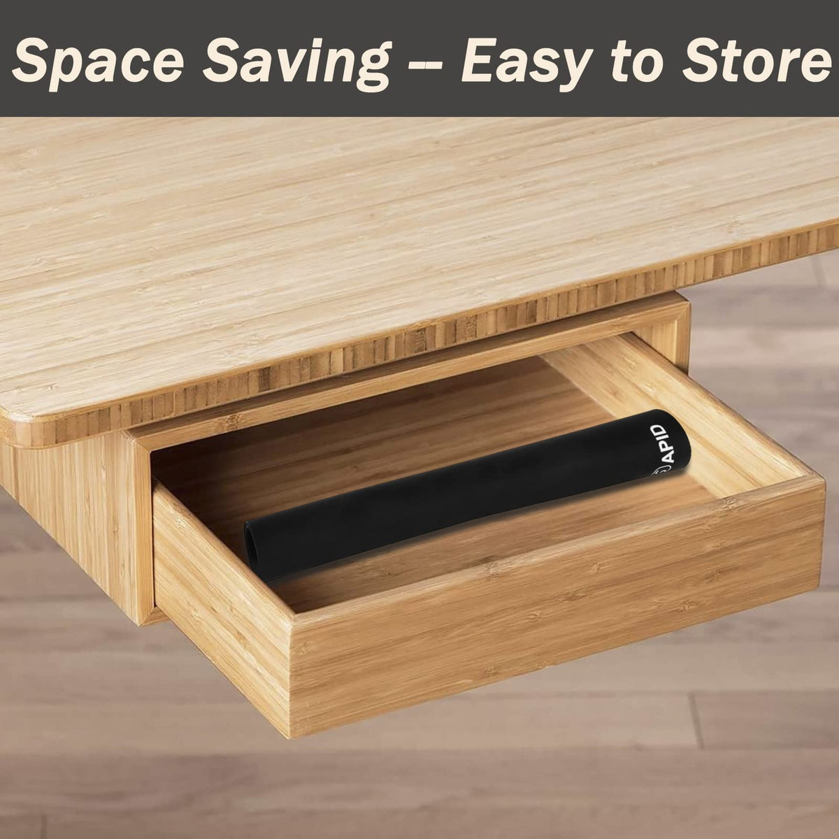 SAPID foldable and rollable silicone mat for compact storage