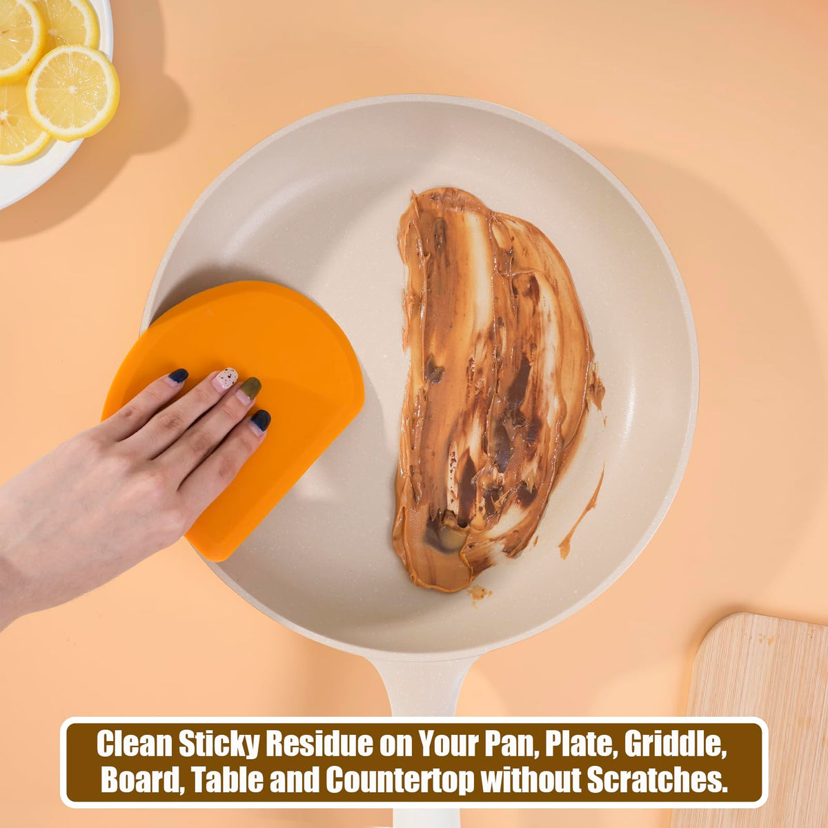 SAPID does double duty as a versatile silicone scraper for baking and cleanup