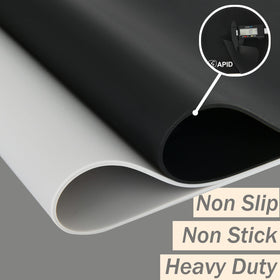 Sapid non-slip silicone counter protector prevents sliding on countertops.