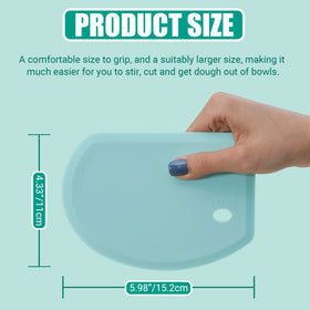SAPID silicone dough scraper with stainless-steel core for durability