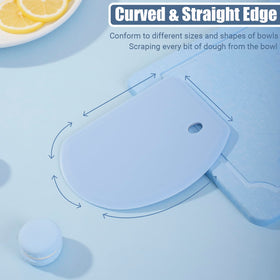 SAPID silicone dough scraper two-piece set for versatile baking tasks