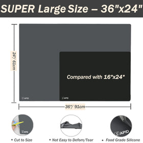 Sapid silicone mat heat-resistant under appliances protects countertops