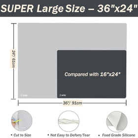 Sapid silicone mat close-up shows non-slip texture for stable placement