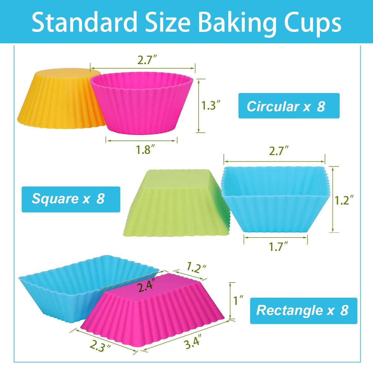 SAWNZC non-stick baking cups – effortless cake release and quick cleanup