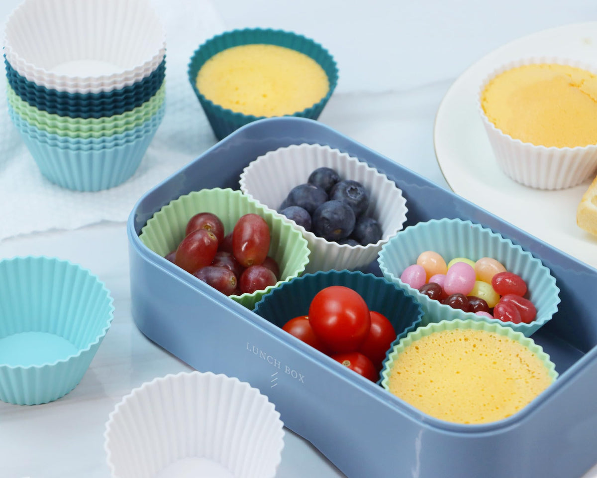 SAWNZC muffin cups oven-safe and reusable for easy breakfasts