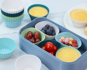 SAWNZC muffin cups oven-safe and reusable for easy breakfasts