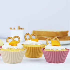 SAWNZC silicone muffin cups dishwasher-safe for easy cleaning