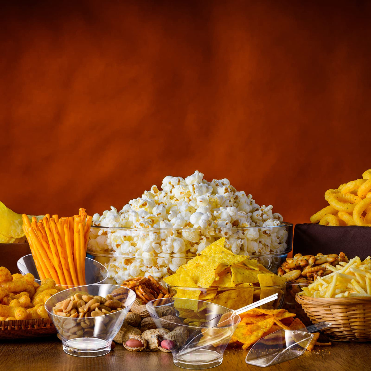 Sawysine angled serving bowls present foods attractively at gatherings