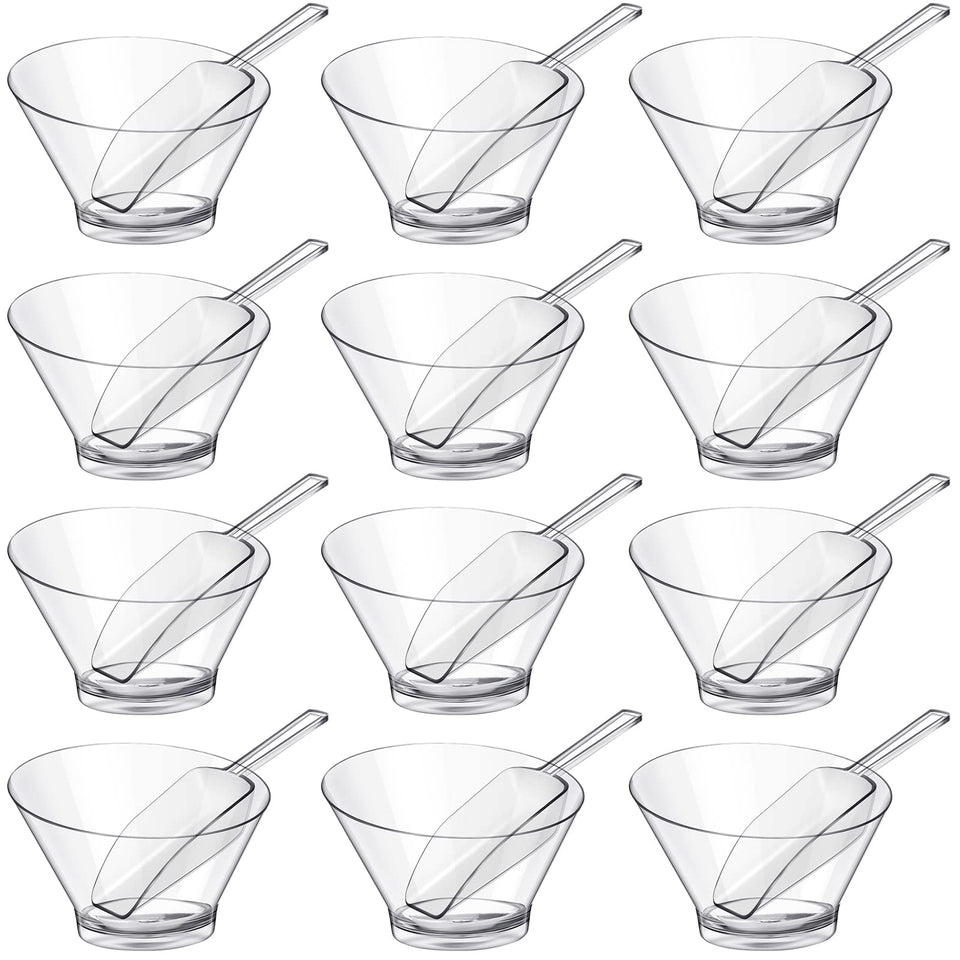Sawysine clear bowls showcase salads and snacks for any table