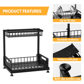 Saydear under-sink organizer tool-free setup for quick installation.
