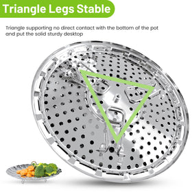 Sayfine multi-use rack drains water and steams vegetables for flexible kitchen tasks.
