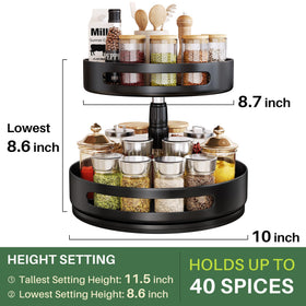 SAYZH 360-degree rotation highlights effortless spice retrieval.