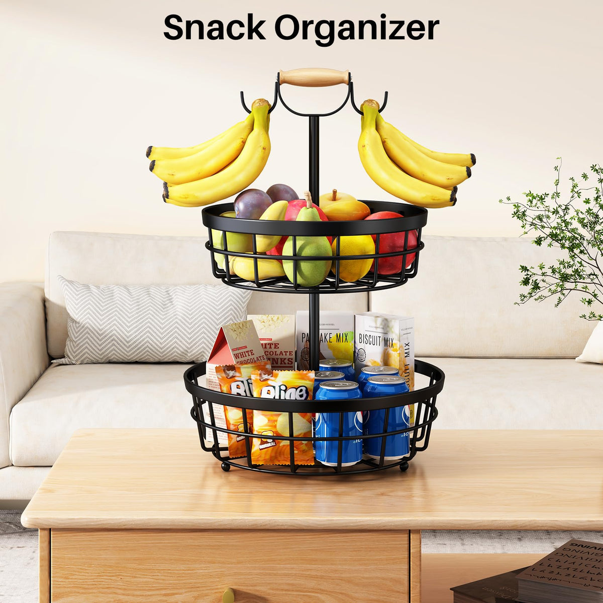 SAYZH black finish complements modern kitchen decor and storage needs