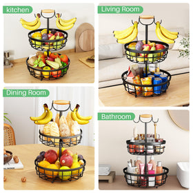 SAYZH compact two-tier stand on a countertop for easy access