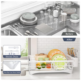 SAYZH dish drying rack is easy to assemble without tools in minutes.