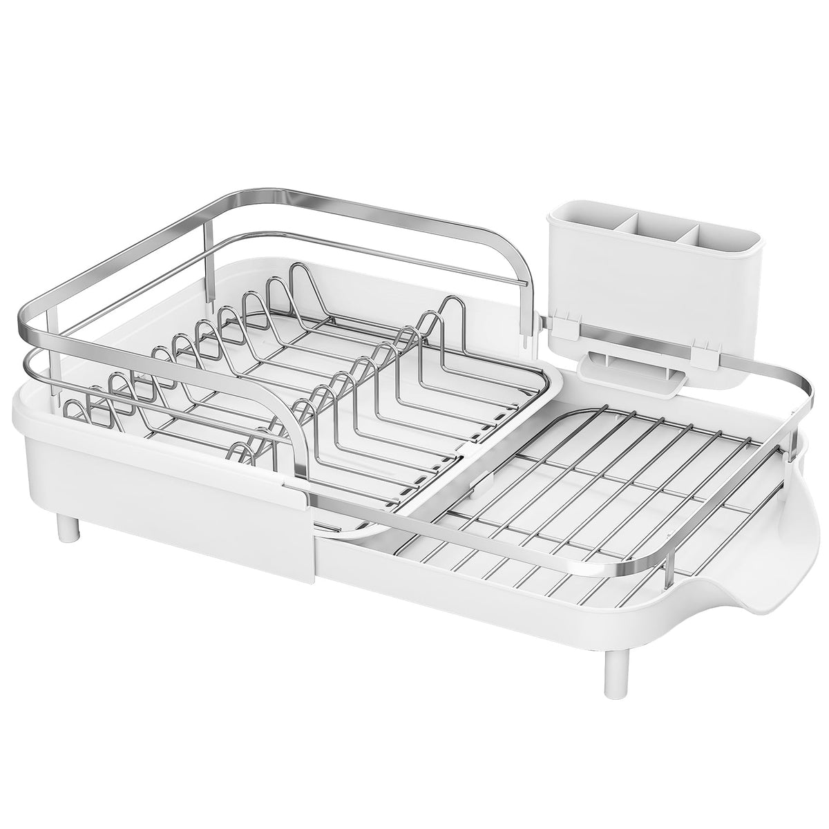 SAYZH dish drying rack kitchen organization helps streamline dish cleanup routines