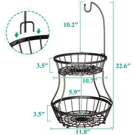 SayZH durable metal frame supports heavy fruits like pineapples on a sturdy base.