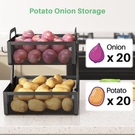 SAYZH kitchen storage rack doubles as stylish home decor