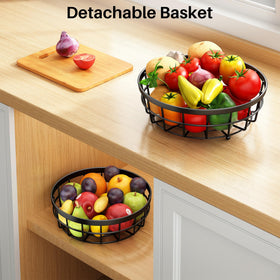 SAYZH durable metal wire basket seen from below for sturdy support