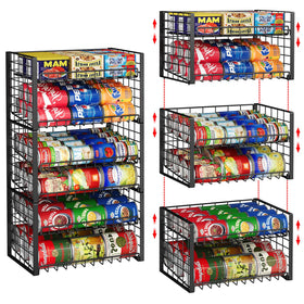 Sbanmao 3-pack stackable can rack organizer for pantry maximizes vertical storage.