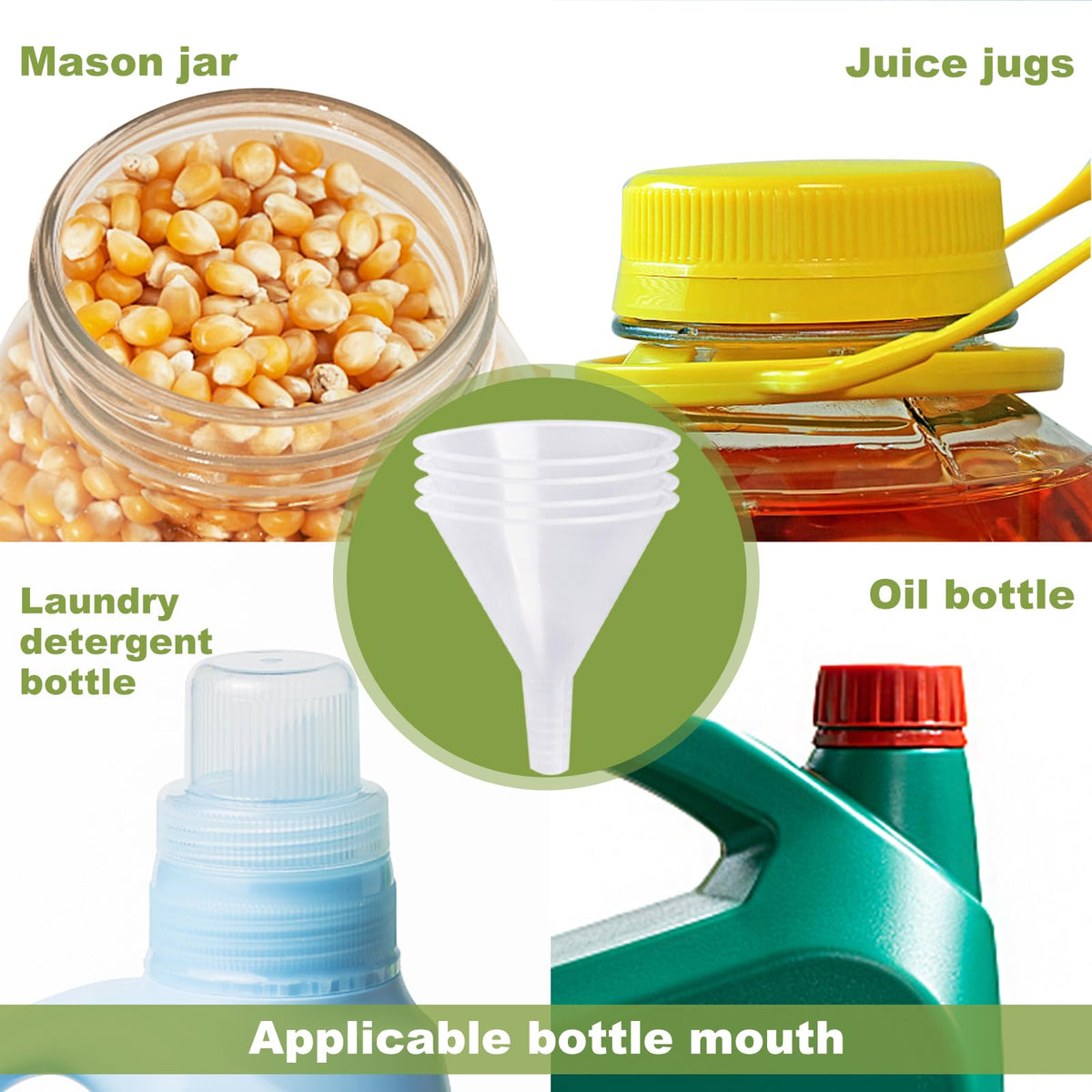 SBYURE water, juice, or paint transfer funnels for home and travel
