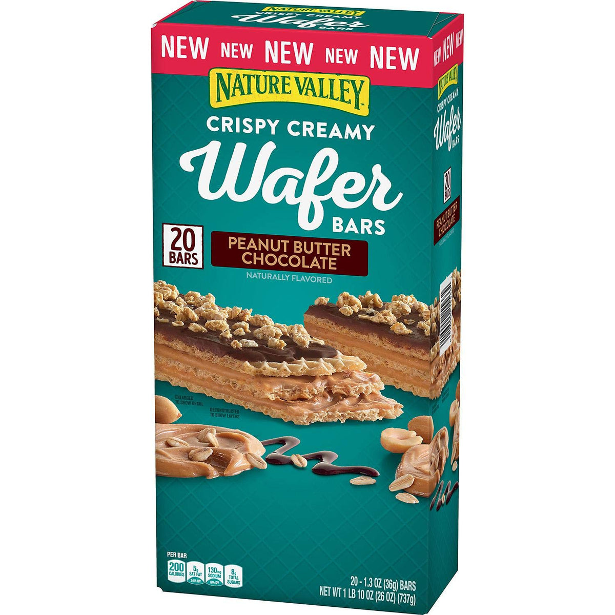 SC Crispy Creamy Wafer Bar with peanut butter and chocolate for a satisfying snack