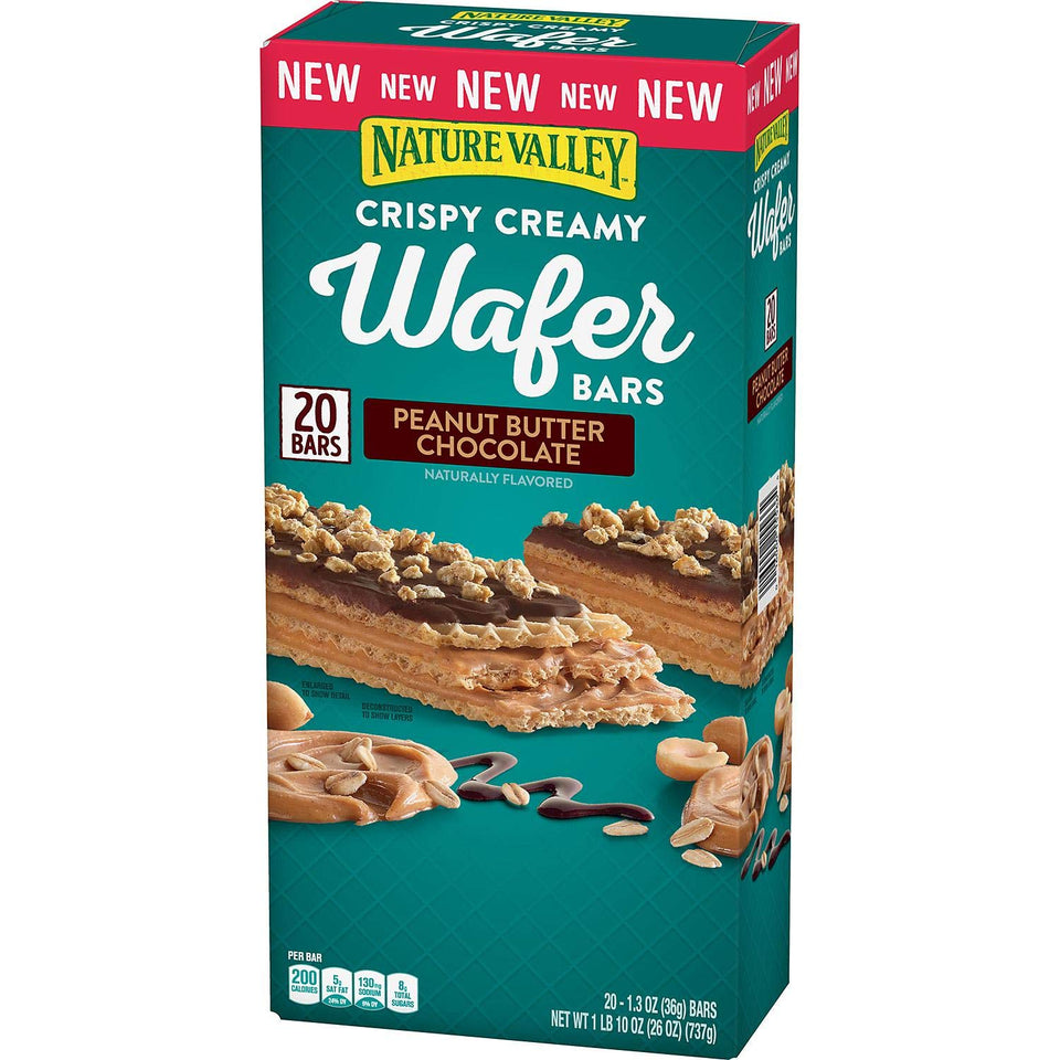 SC Crispy Creamy Wafer Bar with peanut butter and chocolate for a satisfying snack
