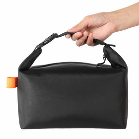 Scandihome lunch bag black front view highlights high-capacity structure for daily meals