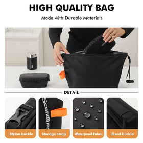 Scandihome lunch bag interior demonstrates organized space for containers and snacks