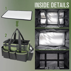 SCAVATA aluminum foil bottom keeps the bag dry and resistant to dampness