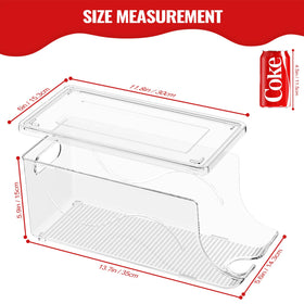 SCAVATA beverage storage bin for freezer keeps drinks organized