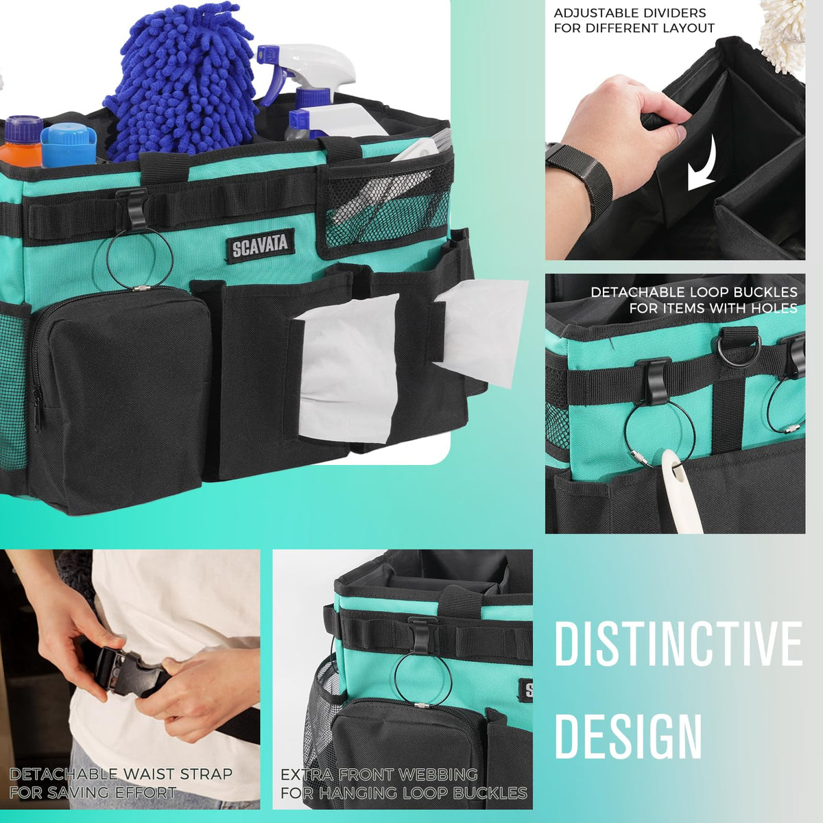 SCAVATA Internal dividers show customizable layout for tool storage.