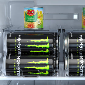 SCAVATA energy drink can organizer keeps cans accessible and organized.