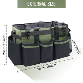 SCAVATA inner compartments organize sprays, brushes, towels, and gloves neatly