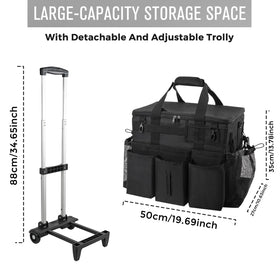 SCAVATA lid with mesh pocket keeps small items within reach.