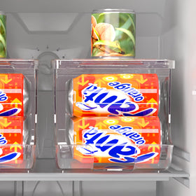SCAVATA can rack fits soda, juice, tea, and beer varieties.